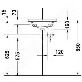 Duravit Starck 3 - Lave-mains d’angle 430x380 mm avec un trou pour robinetterie, blanc 0752440000