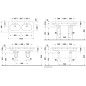 Duravit D-Code - Meuble-lavabo double 1200x490 mm, avec un trou pour robinet, blanc alpin 03481200002 Duravit D-Code - Meuble-lavabo double 1200x490 mm, avec un trou pour robinet, blanc alpin 03481200002