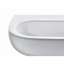 Duravit D-Code - Lavabo Med, 600x460 mm, sans trou, blanc alpin 23116000702