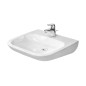 Duravit D-Code - Lavabo Med, 600x555 mm, avec 1 trou, blanc alpin 23136000002