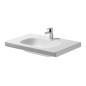 Duravit D-Code - Lavabo Med, 850x480 mm, avec 1 trou, blanc alpin 03528500002