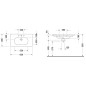 Duravit D-Code - Lavabo Med, 850x480 mm, avec 1 trou, blanc alpin 03528500002