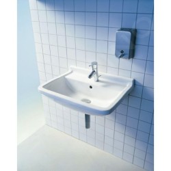 Duravit Starck 3 - Lavabo 550x430 mm, avec 1 trou, avec WonderGliss, blanc alpin 03005500001