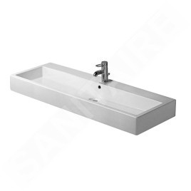 Duravit Vero - Lavabo 1200x470 mm, avec un trou pour robinetterie, avec WonderGliss, blanc alpin 04541200001