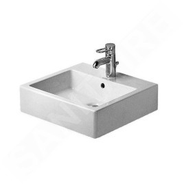 Duravit Vero - Meuble-lavabo 500x470 mm, avec un trou pour robinetterie, avec WonderGliss, blanc alpin 04545000271