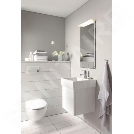Duravit Vero - Meuble-lavabo 500x470 mm, avec un trou pour robinetterie, avec WonderGliss, blanc alpin 04545000271