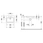 Duravit Vero - Vasque à encastrer 550x465x180 mm, avec un trou pour robinetterie, avec WonderGliss, blanc alpin 03155500001