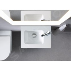 Duravit ME by Starck - Lave-mains pour meuble 450x300 mm, avec 1 trou, blanc alpin 0723430041