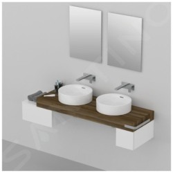 Ideal Standard Strada II - Lavabo pour montage à la plaque, diamètre : 380 mm, avec déversoir, blanc T292901