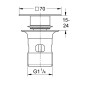 Grohe Pièces de rechange - Bonde de vidage, Hard Graphite brossé 40565AL0 Grohe Pièces de rechange - Bonde de vidage, Hard Graphite brossé 40565AL0