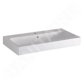 Geberit iCon - Lavabo 750x485 mm, avec 1 trou, avec trop-plein, avec KeraTect, blanc 124575600