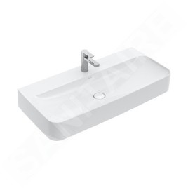 Villeroy & Boch Finion - Lavabo sans trop-plein, 1000x470 mm, avec CeramicPlus, blanc alpin 41681HR1