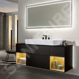 Villeroy & Boch Finion - Lavabo sans trop-plein, 1000x470 mm, avec CeramicPlus, blanc alpin 41681HR1