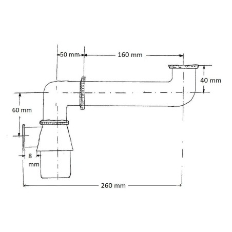 Villeroy & Boch Siphons - Siphon de forme spéciale 87100000