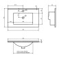 Sapho Slim - Meuble-lavabo Slim, 750x460 mm, blanc 1601-75 Sapho Slim - Meuble-lavabo Slim, 750x460 mm, blanc 1601-75