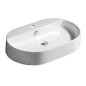 Sapho Kerasan Ring - Lavabo à poser, 650x120x400 mm, blanc 028501 Sapho Kerasan Ring - Lavabo à poser, 650x120x400 mm, blanc 028501
