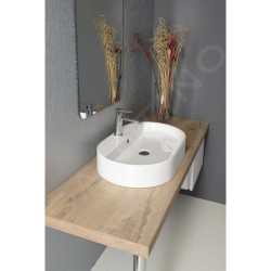 Sapho Kerasan Ring - Lavabo à poser, 650x120x400 mm, blanc 028501