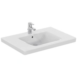 Ideal Standard Connect Freedom - Lavabo 800x560 mm, 1 ouverture pour mitigeur, avec Ideal Plus, blanc E5484MA