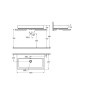 Grohe Cube Ceramic - Lavabo avec trop-plein, 1000x490 mm, PureGuard, blanc alpin 3947500H Grohe Cube Ceramic - Lavabo avec trop-plein, 1000x490 mm, PureGuard, blanc alpin 3947500H