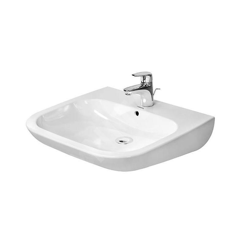 Duravit D-Code - Lavabo Med, 600x555 mm, avec 1 trou, blanc alpin 23126000002 Duravit D-Code - Lavabo Med, 600x555 mm, avec 1 trou, blanc alpin 23126000002