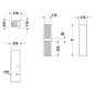 Duravit ME by Starck - Cache-siphon pour lavabos ME by Starck, avec WonderGliss, blanc alpin 08583900001