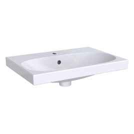 Geberit Acanto - Lavabo 600x422 mm, avec 1 trou, avec trop-plein, avec KeraTect, blanc 500.631.01.8
