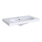 Geberit Acanto - Lavabo 750x422 mm, avec 1 trou, avec trop-plein, avec KeraTect, blanc 500.632.01.8 Geberit Acanto - Lavabo 750x422 mm, avec 1 trou, avec trop-plein, avec KeraTect, blanc 500.632.01.8