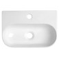 Sapho Small - Lave-mains Nerissa, 415x285 mm, avec un trou pour robinet, blanc AR265