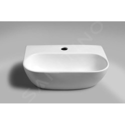 Sapho Small - Lave-mains Nerissa, 415x285 mm, avec un trou pour robinet, blanc AR265