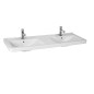 Jika Cubito - Double-lavabo 1300x485 mm, 2 trous pour robinet, Jika Perle, blanc H8144201001041 Jika Cubito - Double-lavabo 1300x485 mm, 2 trous pour robinet, Jika Perle, blanc H8144201001041