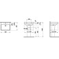 Laufen Pro S - Lavabo, 550x465 mm, 3 trous pour robinetterie, avec LCC, blanc H8109624001081 Laufen Pro S - Lavabo, 550x465 mm, 3 trous pour robinetterie, avec LCC, blanc H8109624001081