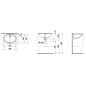 Laufen Lipsy - Lavabo encastré, 565x410 mm, blanc H8112990000001 Laufen Lipsy - Lavabo encastré, 565x410 mm, blanc H8112990000001