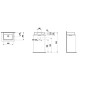 Laufen Pro - Lave-mains 450x340 mm, sans trou pour robinetterie, blanc H8119520001091