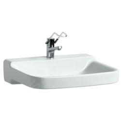 Laufen Pro Liberty - Lavabo, 650x550 mm, 1 trou robinetterie, sans trop-plein, blanc H8119530001561