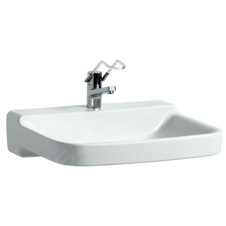 Laufen Pro Liberty - Lavabo, 650x550 mm, 1 trou robinetterie, sans trop-plein, blanc H8119530001561