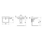 Laufen Pro Liberty - Lavabo, 650x550 mm, 1 trou pour robinetterie, blanc H8119530001041 Laufen Pro Liberty - Lavabo, 650x550 mm, 1 trou pour robinetterie, blanc H8119530001041