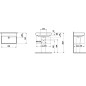 Laufen Pro S - Lavabo, 650x465 mm, sans trou pour robinetterie, sans trop-plein, avec LCC, blanc H8109644001421 Laufen Pro S - Lavabo, 650x465 mm, sans trou pour robinetterie, sans trop-plein, avec LCC, blanc H8109644001421