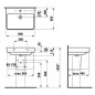 Laufen Pro S - Lavabo, 600x465 mm, 3 trou pour robinetterie, avec LCC, blanc H8109634001081 Laufen Pro S - Lavabo, 600x465 mm, 3 trou pour robinetterie, avec LCC, blanc H8109634001081