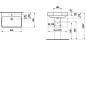 Laufen Pro S - Lavabo, 650x465 mm, 1 trou pour robinetterie, blanc H8109640001041