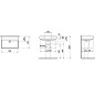 Laufen Pro S - Lavabo, 650x465 mm, sans trou pour robinetterie, blanc H8109640001091 Laufen Pro S - Lavabo, 650x465 mm, sans trou pour robinetterie, blanc H8109640001091
