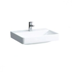 Laufen Pro S - Lavabo, 600x465 mm, 1 trou pour robinetterie, sans trop-plein, blanc H8109630001561