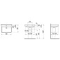 Laufen Pro S - Lavabo, 600x465 mm, 1 trou pour robinetterie, sans trop-plein, blanc H8109630001561 Laufen Pro S - Lavabo, 600x465 mm, 1 trou pour robinetterie, sans trop-plein, blanc H8109630001561