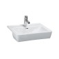Laufen Pro - Lavabo semi-encastré, 560x440 mm, sans trou pour robinetterie, blanc H8129610001091 Laufen Pro - Lavabo semi-encastré, 560x440 mm, sans trou pour robinetterie, blanc H8129610001091