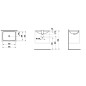 Laufen Pro A - Lavabo, 550x380 mm, sans trou pour robinetterie, avec LCC, blanc H8119634001091 Laufen Pro A - Lavabo, 550x380 mm, sans trou pour robinetterie, avec LCC, blanc H8119634001091