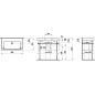Laufen Pro S - Lavabo 850x460 mm, sans trou pour robinetterie, avec LCC, blanc H8139654001091 Laufen Pro S - Lavabo 850x460 mm, sans trou pour robinetterie, avec LCC, blanc H8139654001091