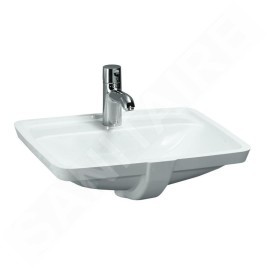 Laufen Pro A - Lavabo, 490x360 mm, 1 trou pour robinetterie, avec LCC, blanc H8119664001041
