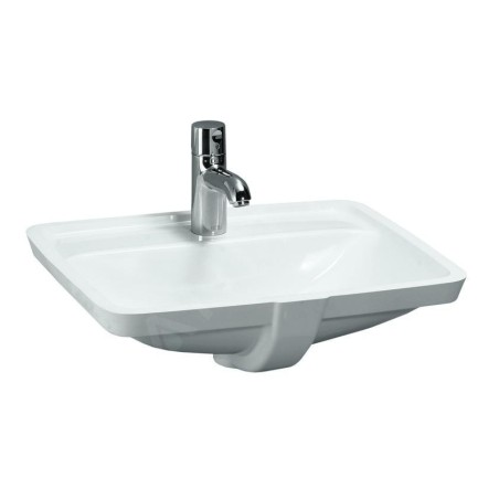 Laufen Pro A - Lavabo 490x360 mm, sans trou pour robinetterie, avec LCC, blanc H8119664001091