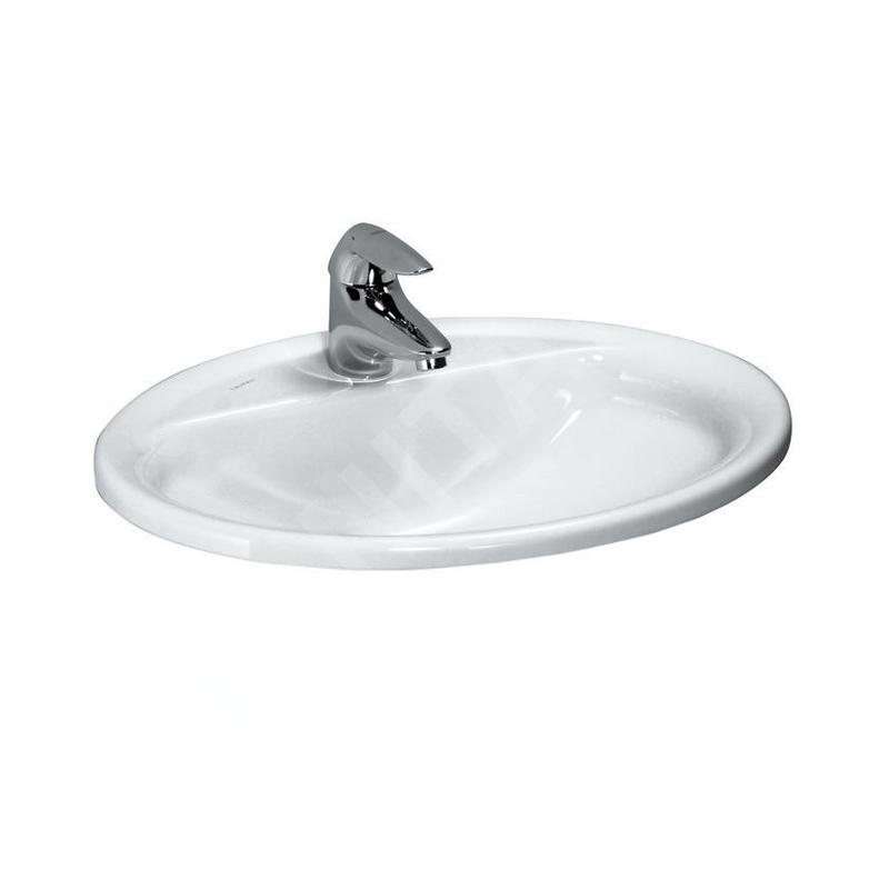 Laufen Pro - Lavabo encastré, 560x440 mm, 1 trou pour robinetterie, blanc H8139510001041