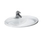 Laufen Pro - Lavabo encastré, 560x440 mm, 1 trou pour robinetterie, blanc H8139510001041