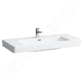 Laufen Pro S - Lavabo, 1050x460 mm, 1 trou pour robinetterie, avec LCC, blanc H8139664001041